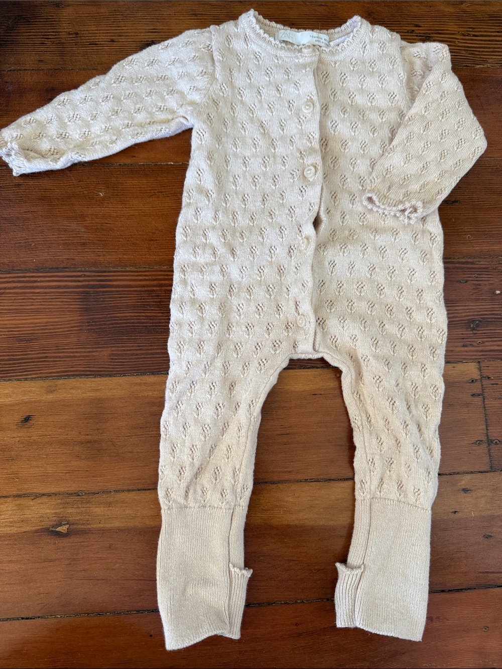 Zara Soft Knit Pink Baby One-Piece Romper